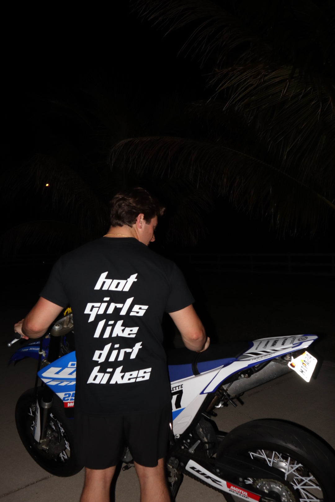 Hot Girls Like Dirt Bikes Cotton T-Shirt